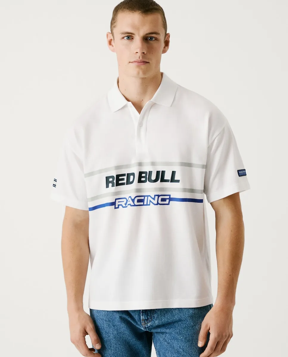 

Мужское поло из пике с короткими рукавами и логотипом Pepe Jeans, белый