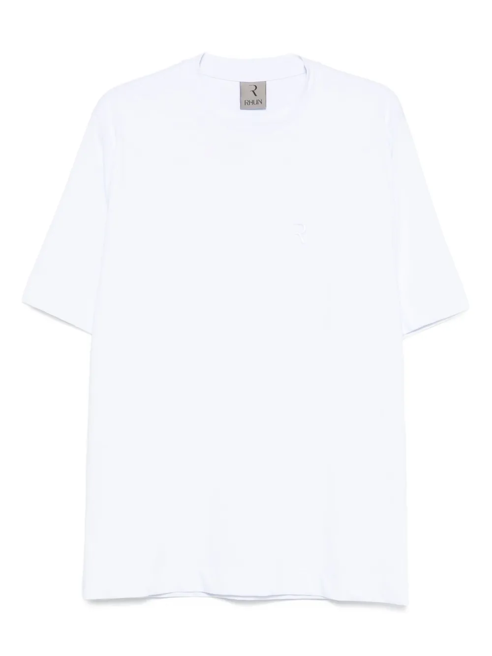 

Футболка с вышитым логотипом Rhun, белый