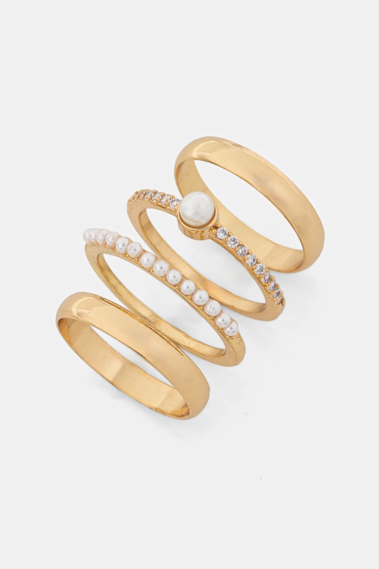 

Позолоченное кольцо, упаковка 4 шт. Aldo, золотой