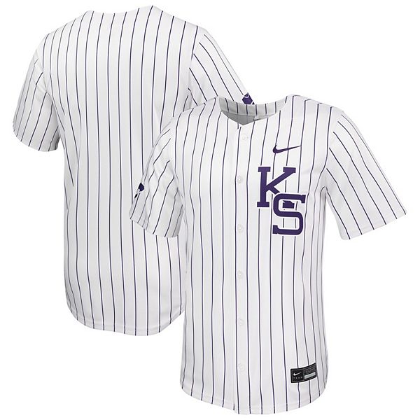 Мужская белая бейсбольная футболка kansas state wildcats limited Nike — фото 2