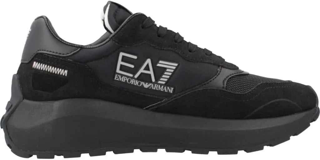 Кроссовки классические мужские EA7 Emporio Armani, черные — фото 4