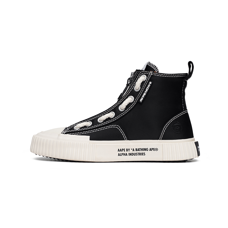 

Aape ALPHA INDUSTRIES x Износостойкие высокие парусиновые туфли для мужчин, черные