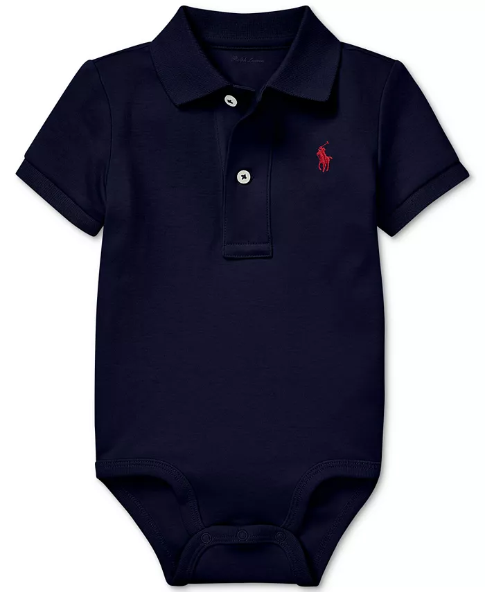 

Хлопковый комбинезон-поло для мальчиков Polo Ralph Lauren, синий