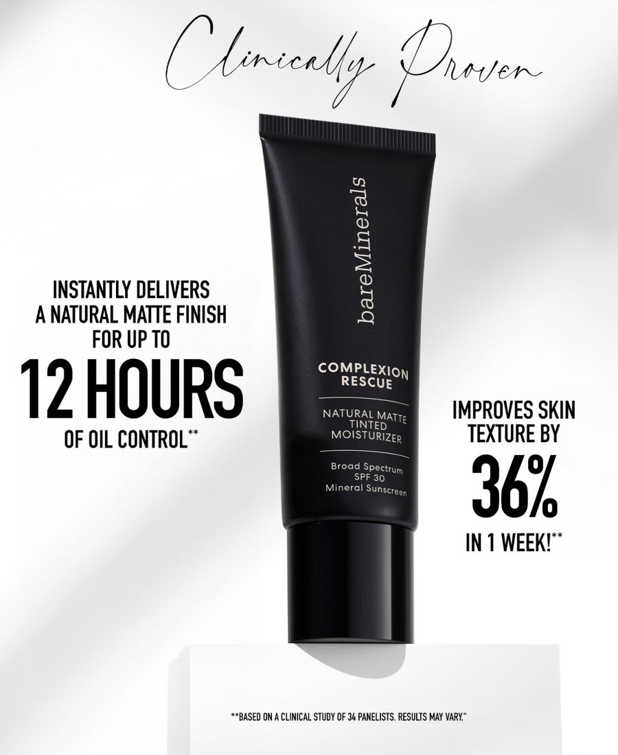 Крем для лица SPF BAREMINERALS Увлажняющий COMPLEXION RESCUE с натуральным матирующим эффектом и минеральными частицами — фото 3