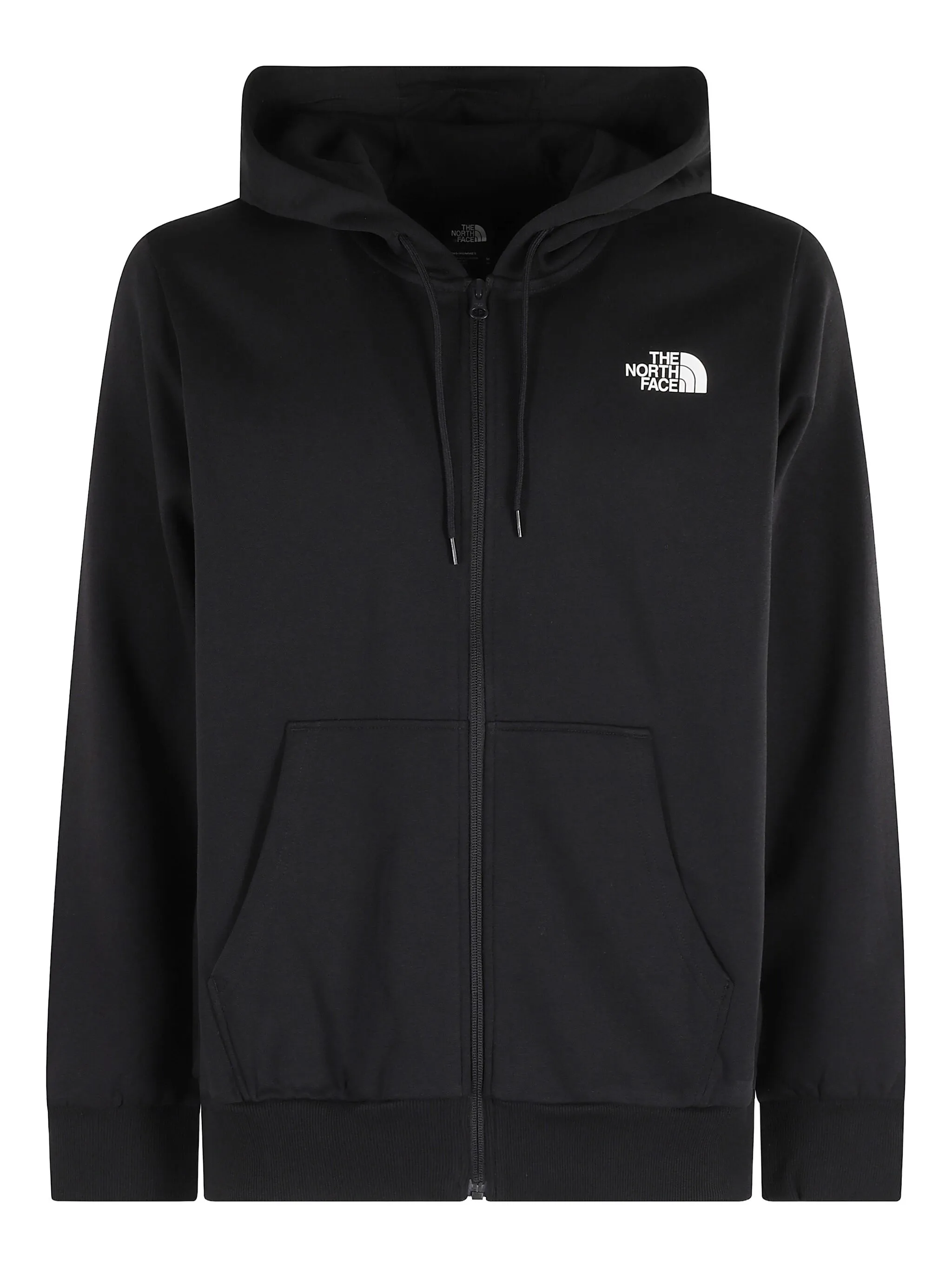 

Худи на молнии с вышитым логотипом The North Face, черный