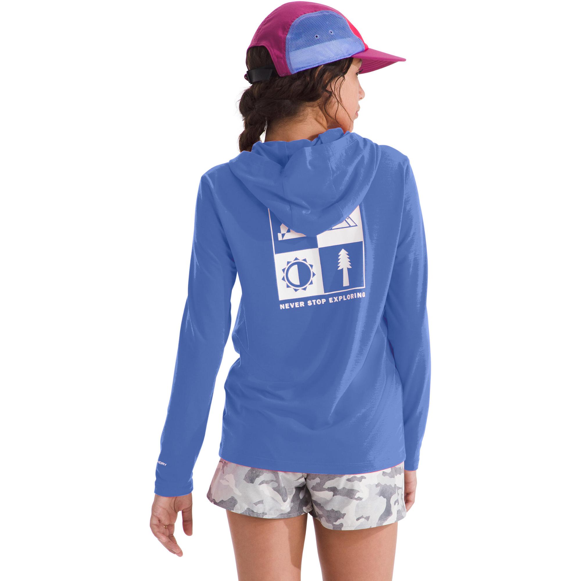 Детская толстовка с длинными рукавами "Приключения" The North Face, Virtual Blue — фото 2