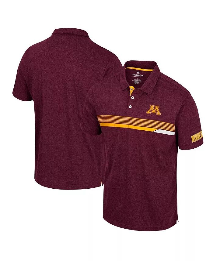 

Мужская бордовая рубашка-поло Minnesota Golden Gophers No Issueo Colosseum
