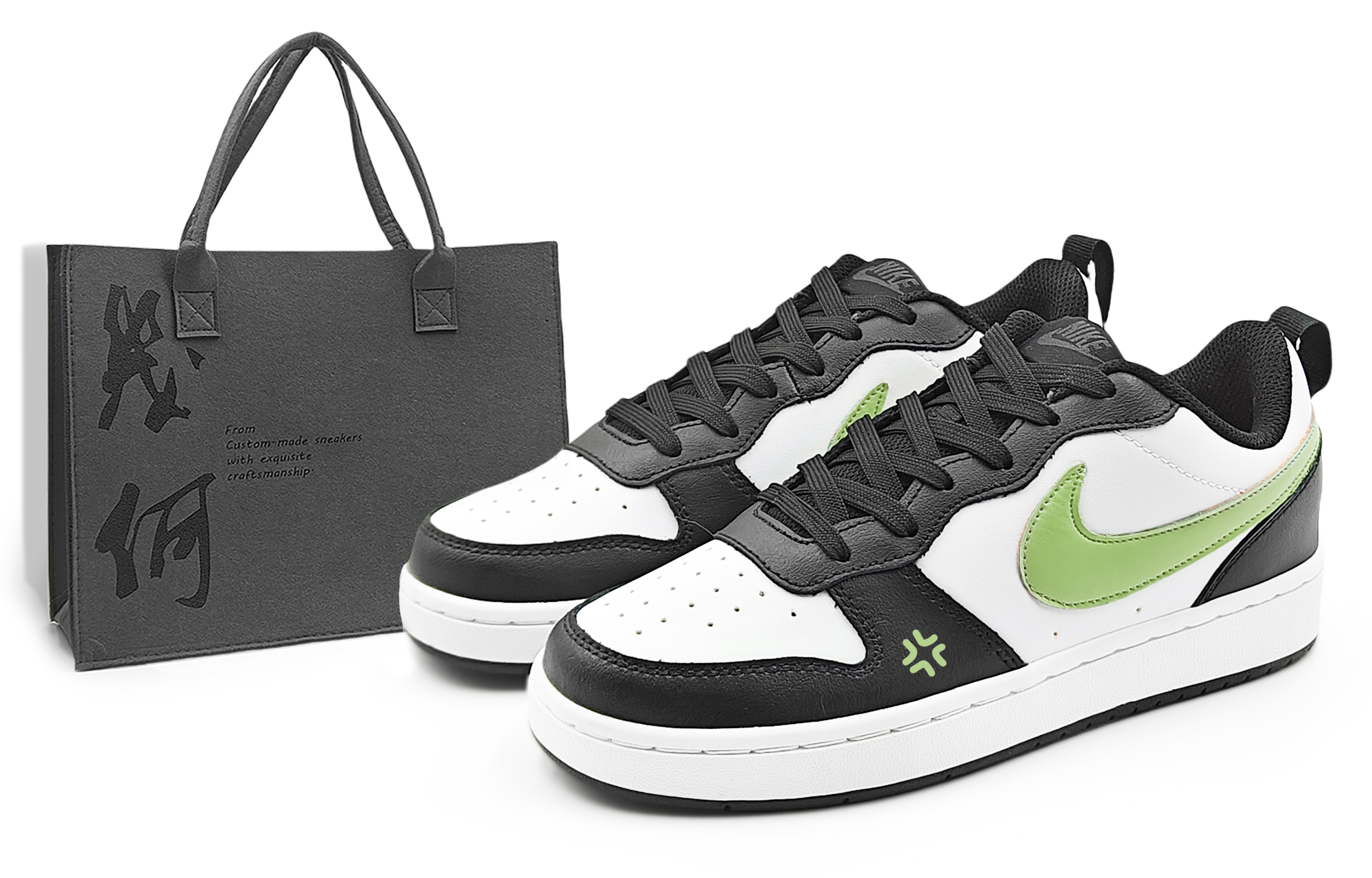 

Nike Детские кроссовки для скейтбординга Court Borough Pasture Green Low Top для подростков