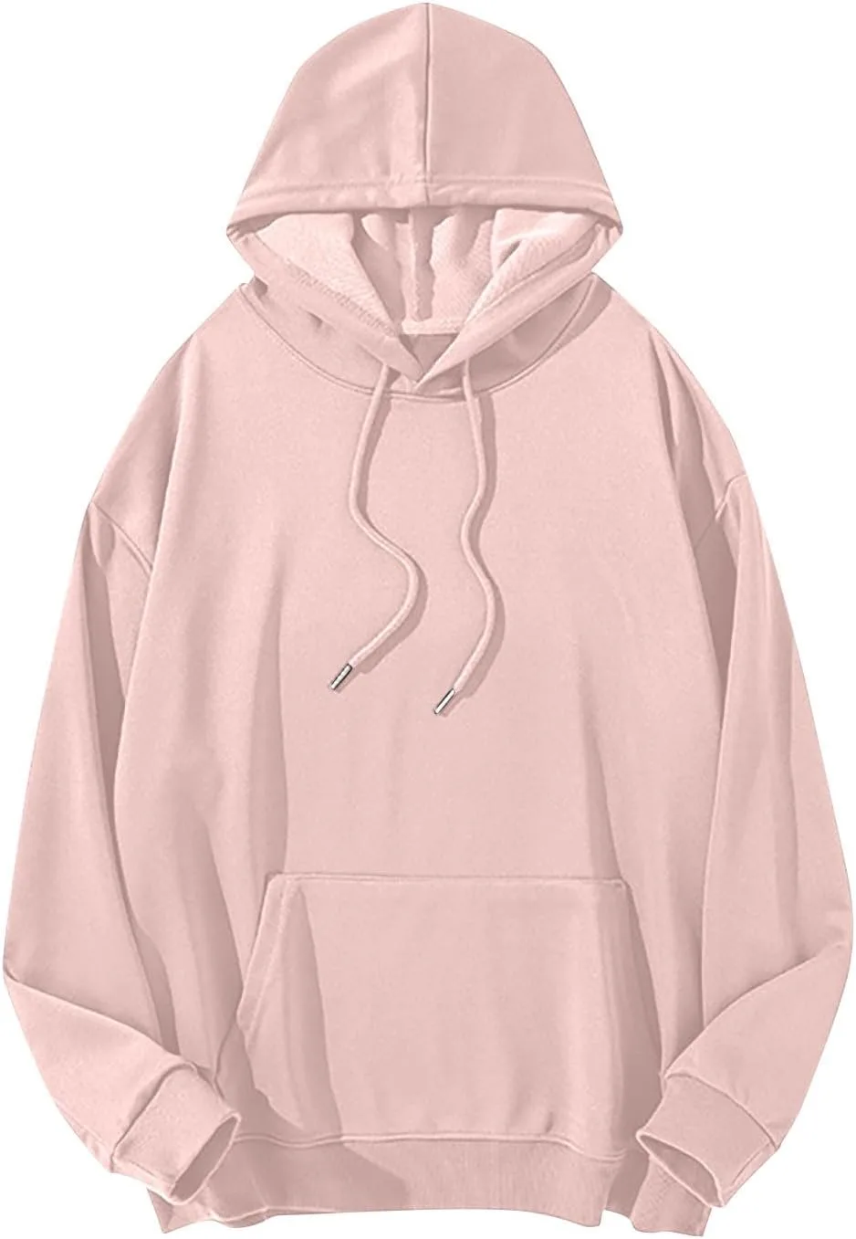 

Мужской худи с длинными рукавами, свободный, с капюшоном и карманом