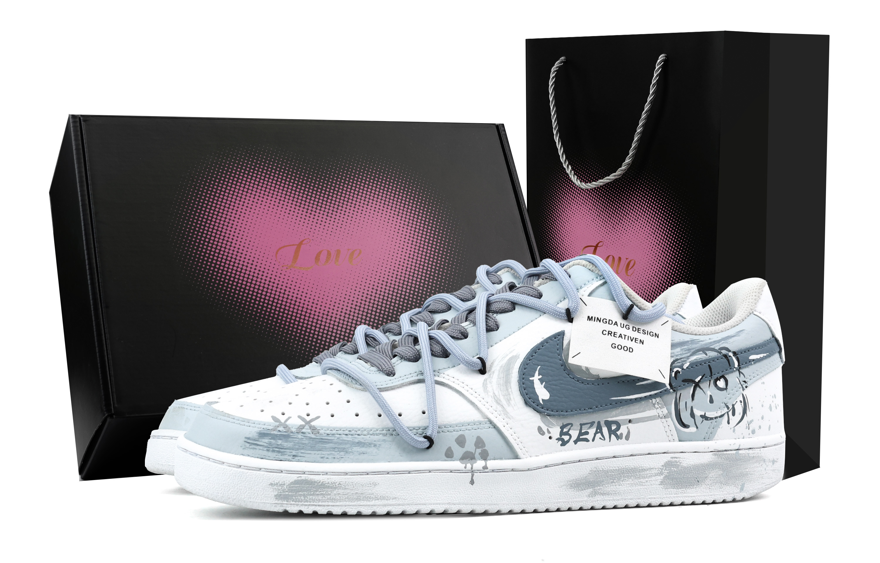 

Nike Кроссовки для скейтбординга Court Vision 1 Low Top, синие, мужские