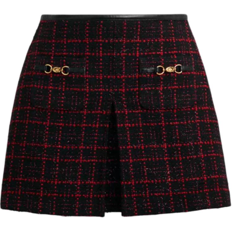 

Повседневная короткая юбка женская COACH, красный