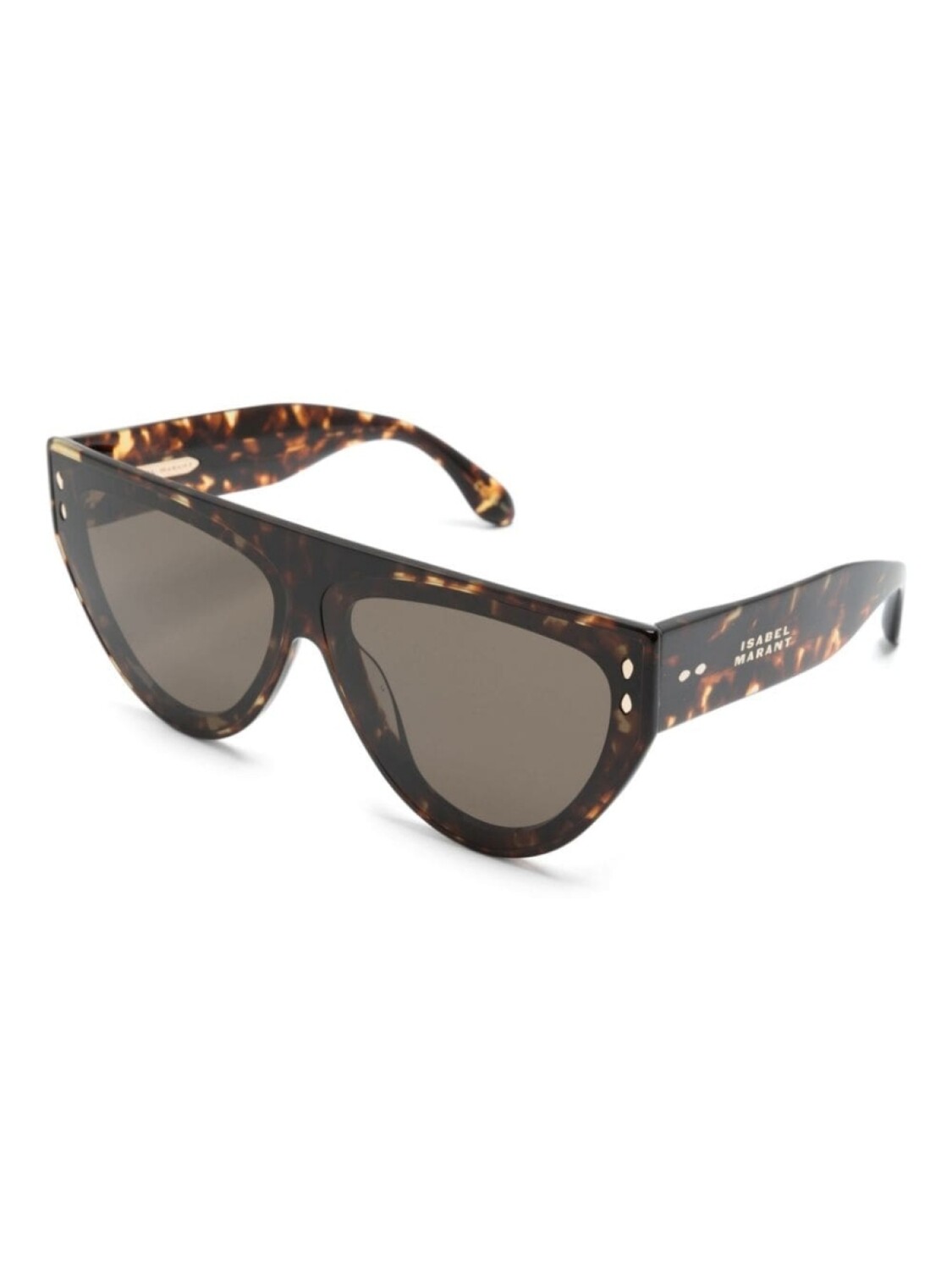 Isabel Marant Eyewear солнцезащитные очки в массивной оправе, коричневый — фото 2