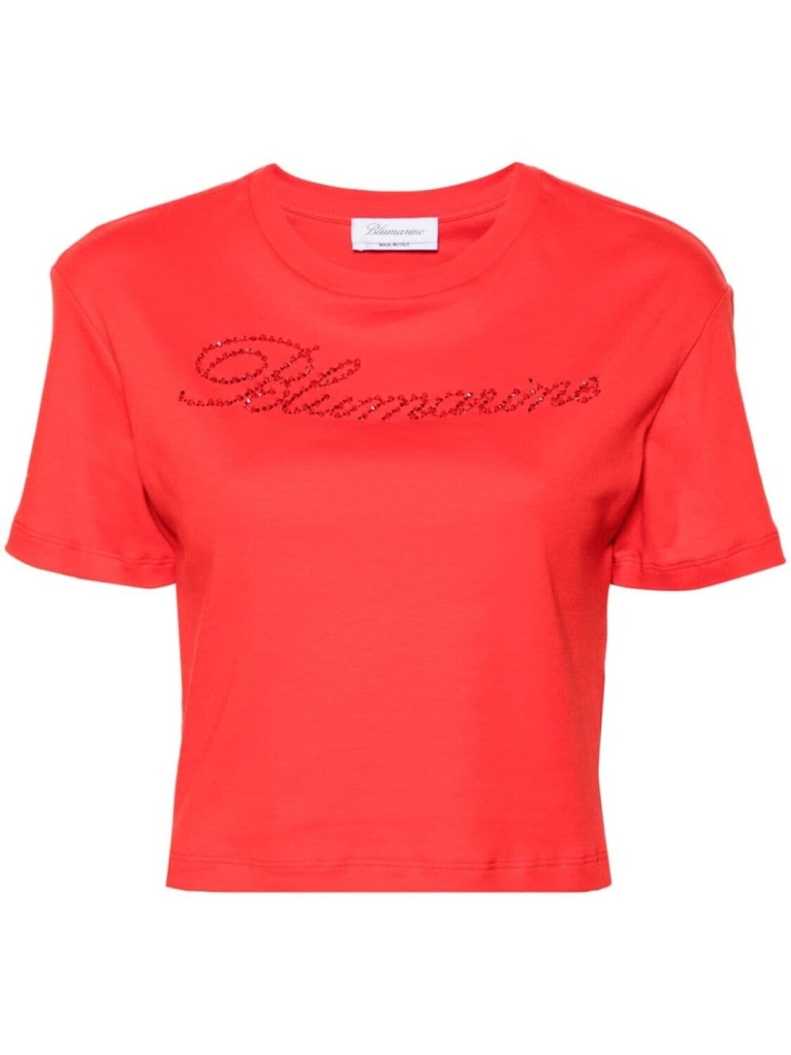 

Blumarine футболка со стразами, красный