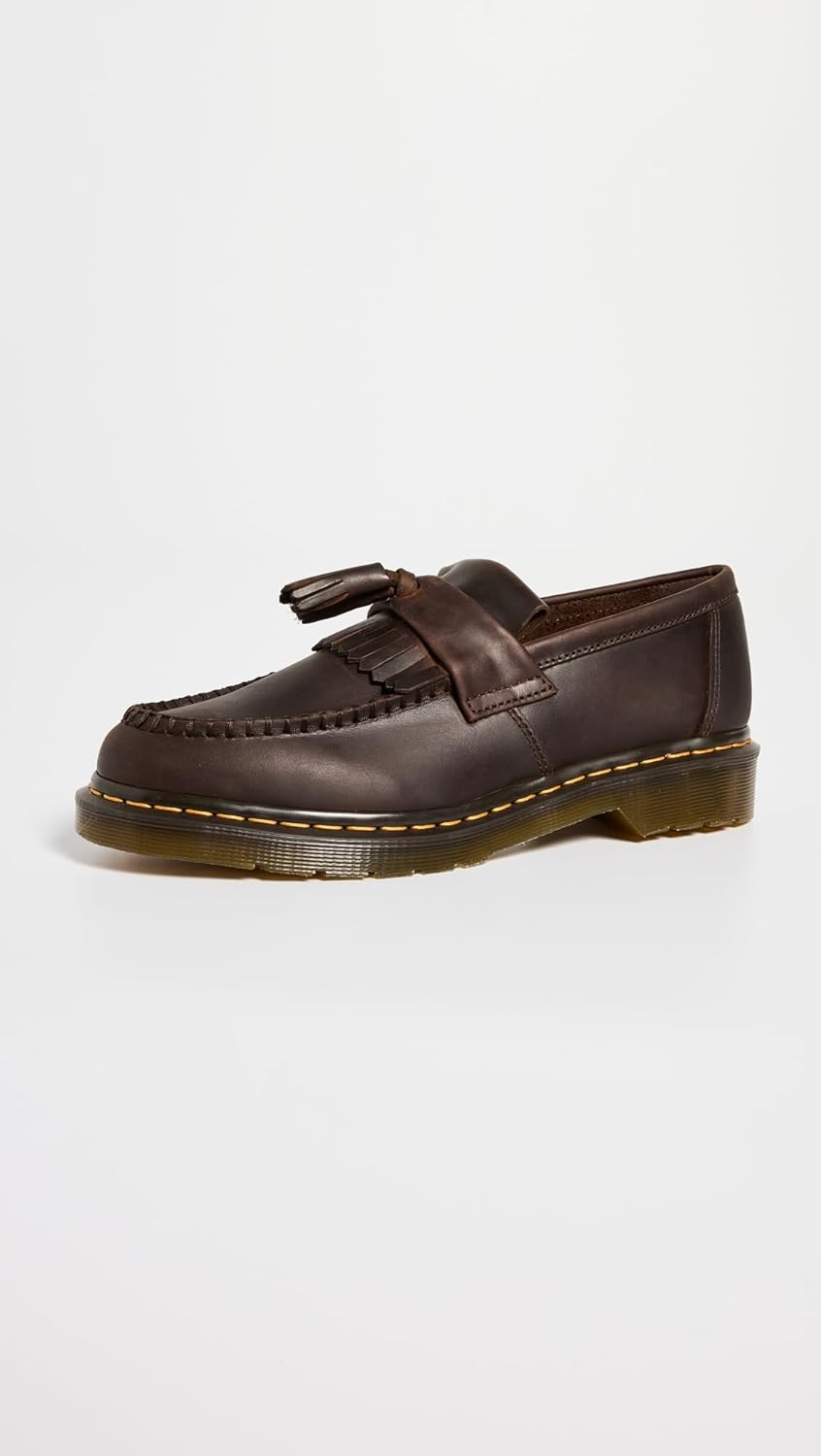 Dr. Martens Unisex-Adult Vegan Adrian, Dark Brown Crazy Horse — фото 2