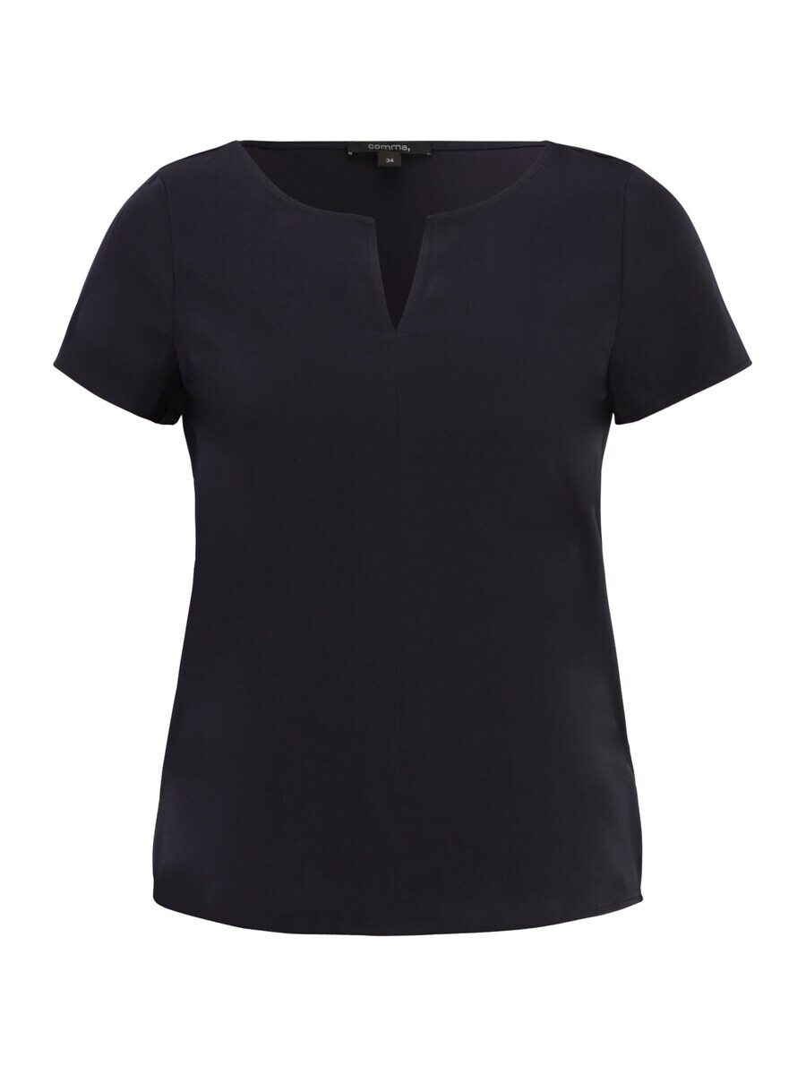 

Блузка с коротким рукавом COMMA Blouse, темно-синий