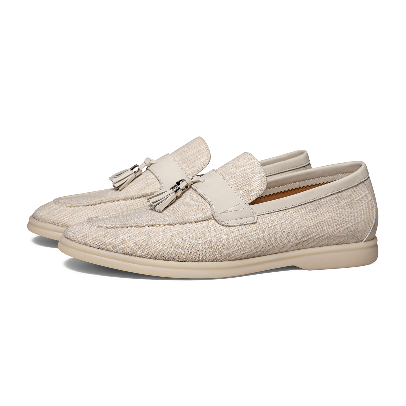 Лоферы British Fashion Slip on Loafers Men's Oat THOM WILLS, Oat A1578 — фото 2