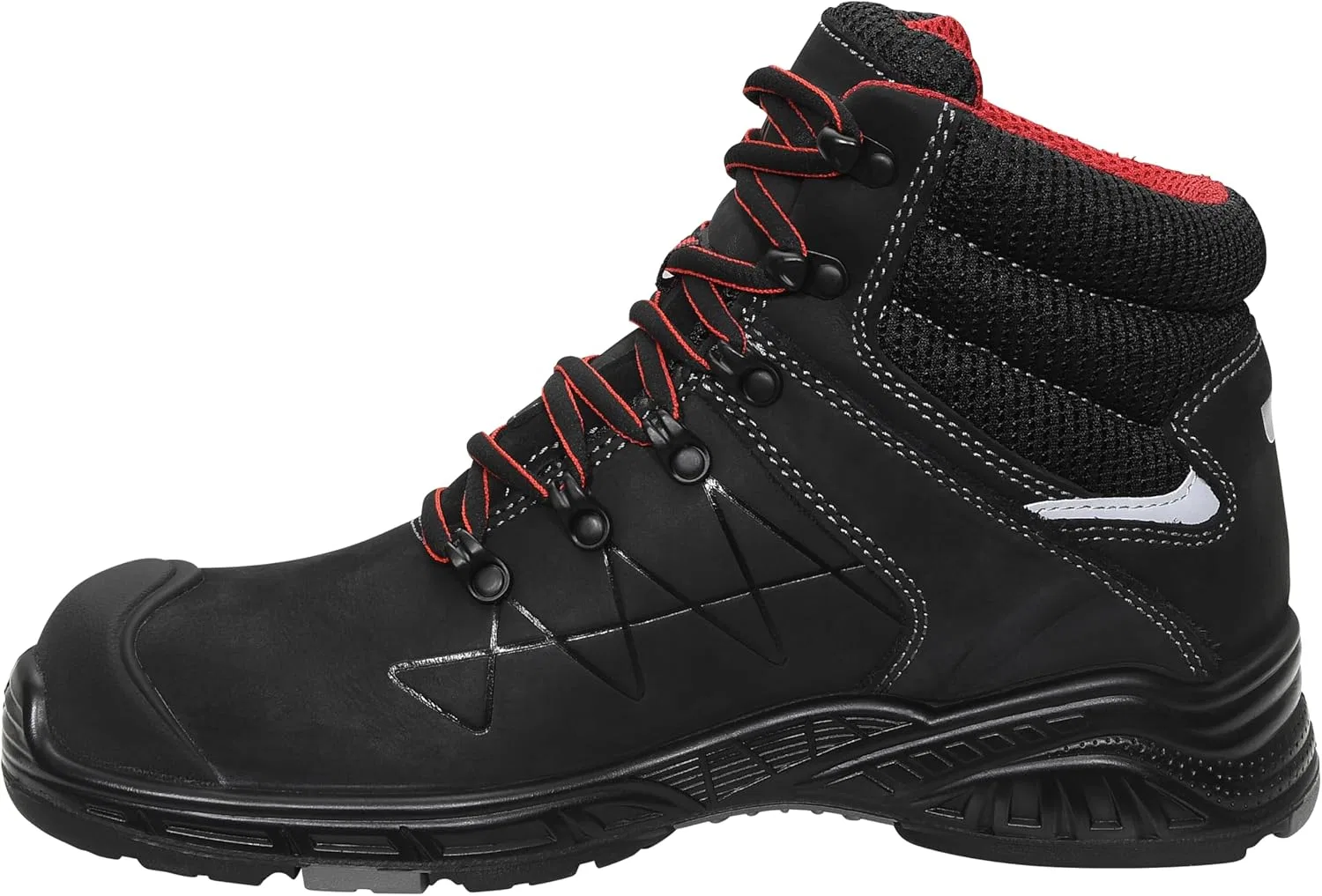 Защитная обувь ELTEN Jori jo_Max Mid S3S, женская и мужская, кожа/текстиль, композитный защитный носок (легче стального), легкая, классическая, Black — фото 3