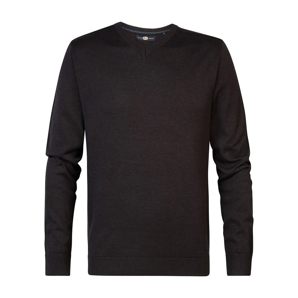

Свитер Petrol Industries M-3040-KWV2000 v neck, черный