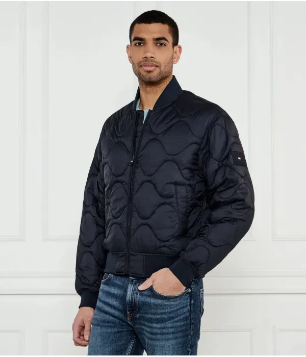 Луковый Бомбер regular fit Tommy Hilfiger, темно-синий