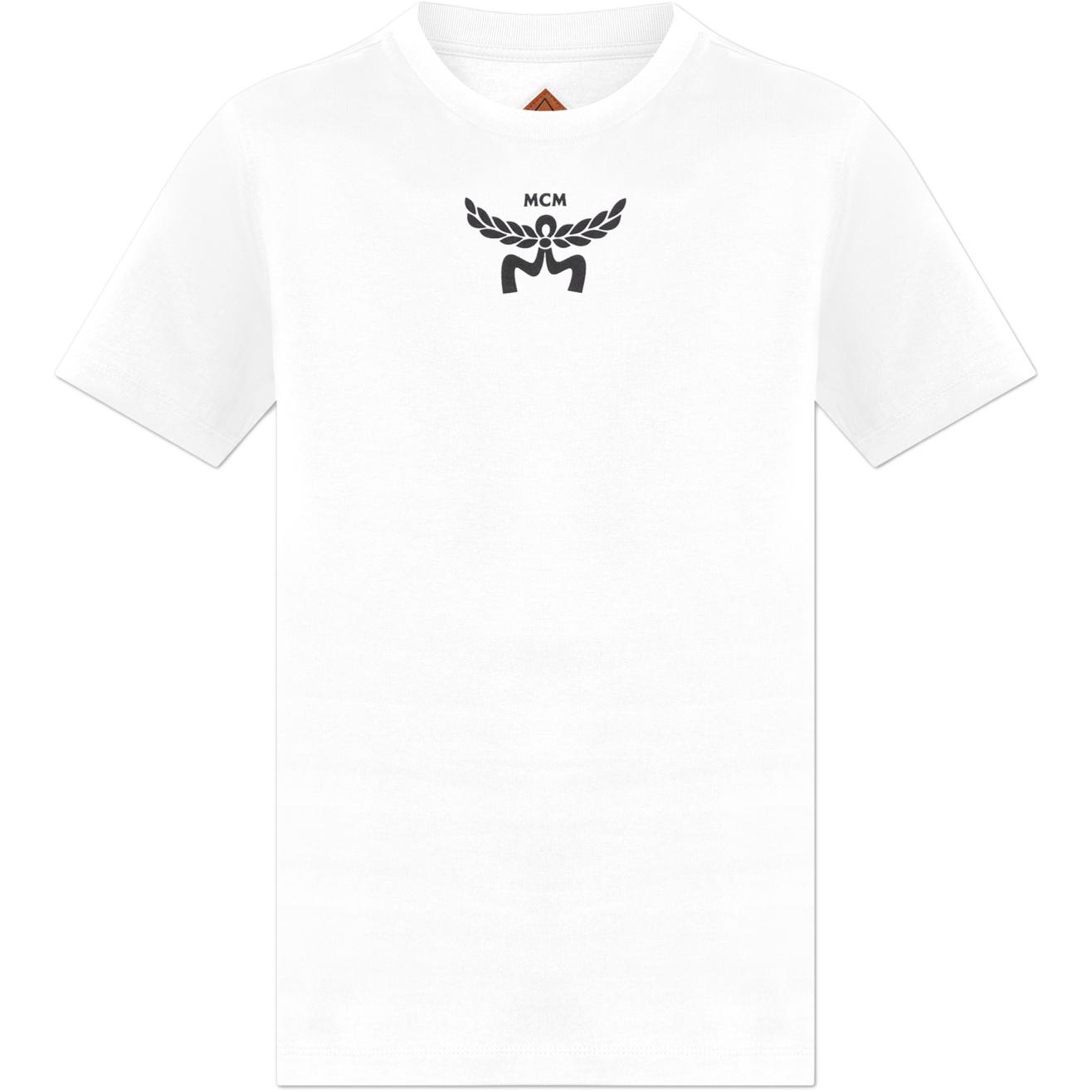 

Футболка с принтом логотипа MCM, белый