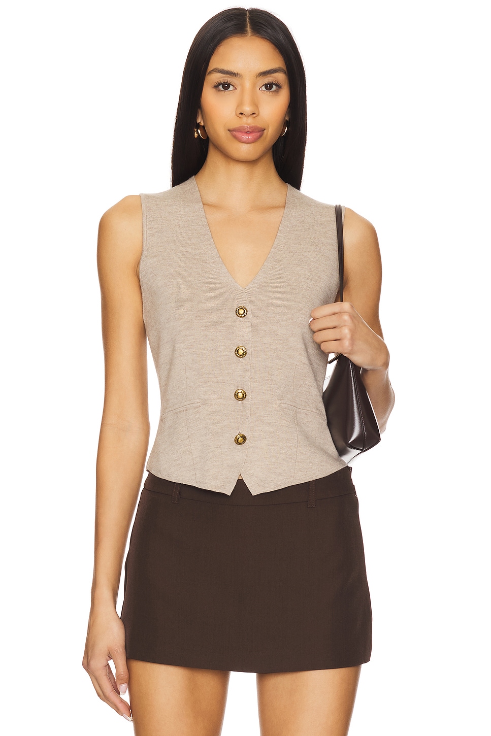 

Майка Ella Rag & Bone, dark taupe