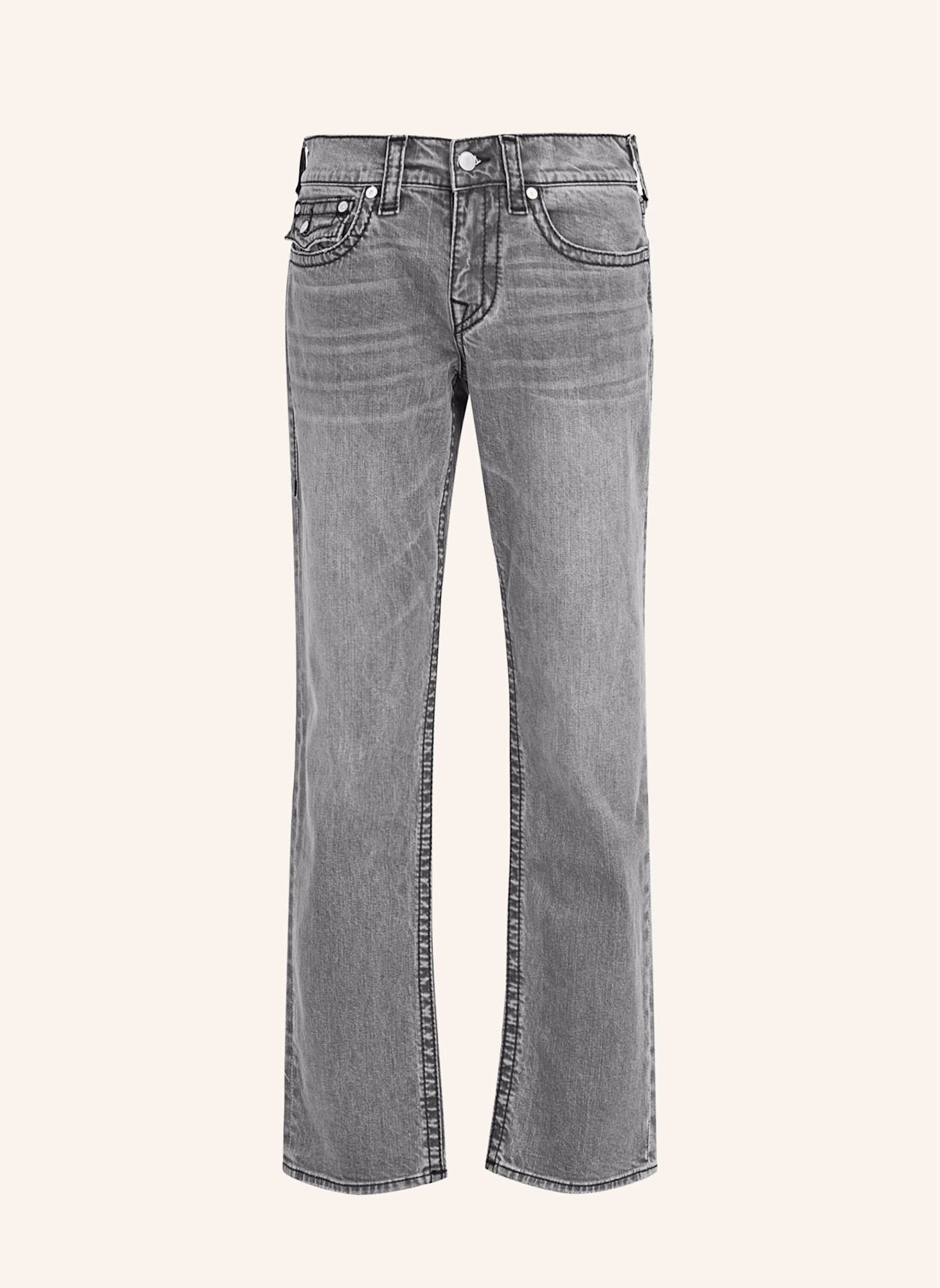

Джинсы рики большой т True Religion, серый