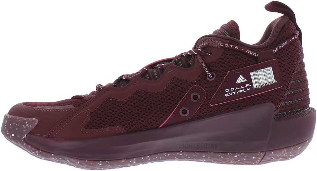 Женские кроссовки Adidas Dame 7, бордовый — фото 4