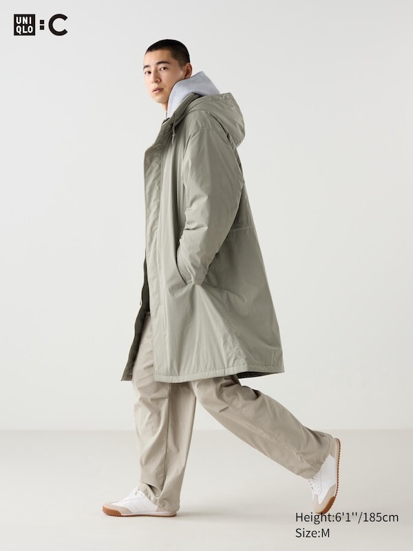 

Пальто с капюшоном Uniqlo, хаки