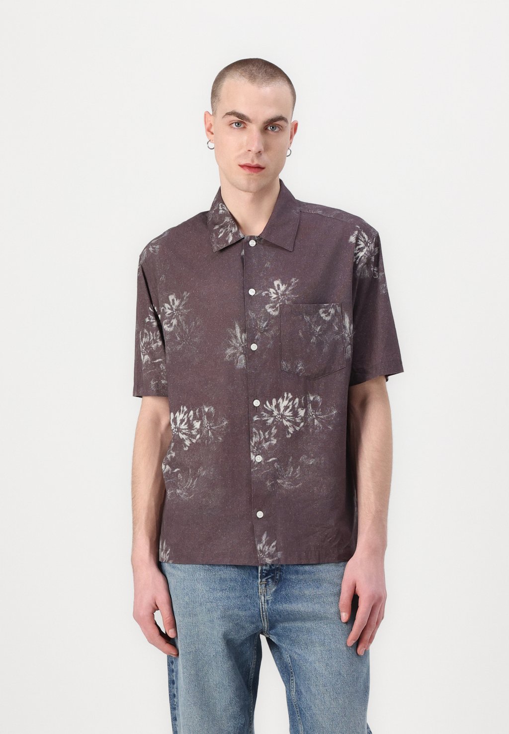 

Рубашка AYO SHIRT Samsøe Samsøe, черничный