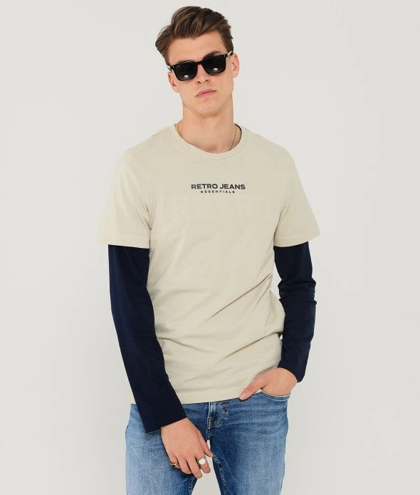 

Алистер футболка Retro Jeans, бежевый