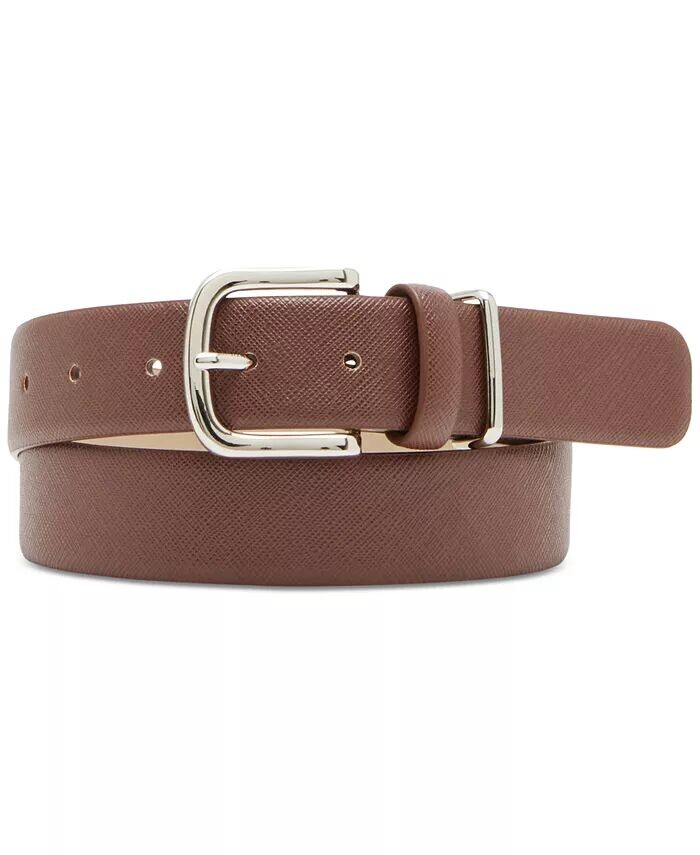 

Женский кожаный ремень с классической пряжкой Steve Madden, коричневый