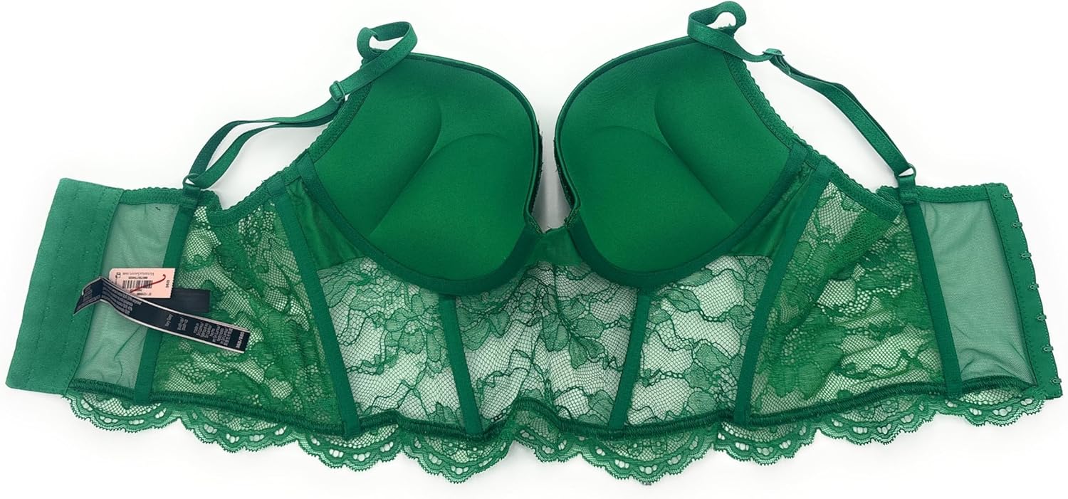 Бюстгальтер пуш-ап с двумя чашками Victoria's Secret Very Sexy Bombshell, длинная линия, Green — фото 3