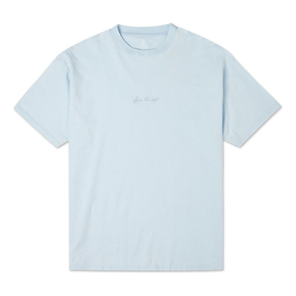 

Футболка jack purcell washed retro loose knit short sleeve couple style light blue Converse, голубой