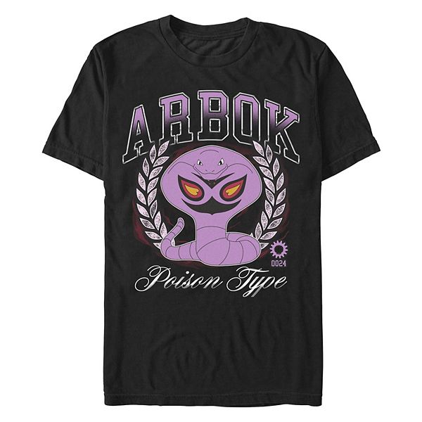 

Футболка с принтом Big & tall Pokemon Arbok poison type 0024 Licensed Character