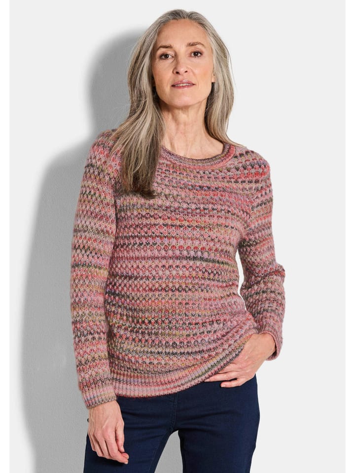 

Короткий размер: вязаный хлопковый свитер разноцветный, красочный/с узором. GOLDNER