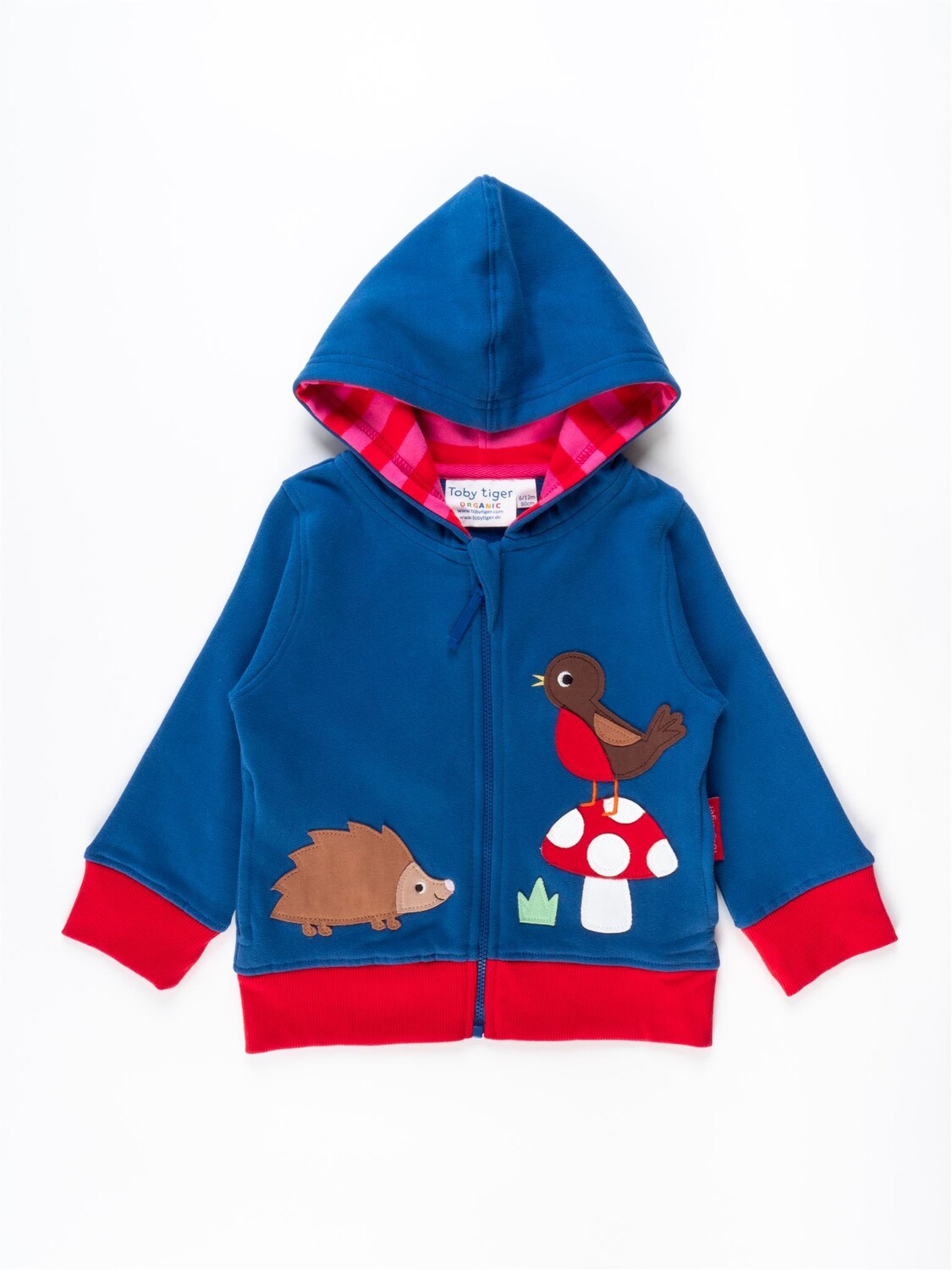 

Толстовка Toby Tiger mit Blumen Muster und Pilz Applikation, красочный