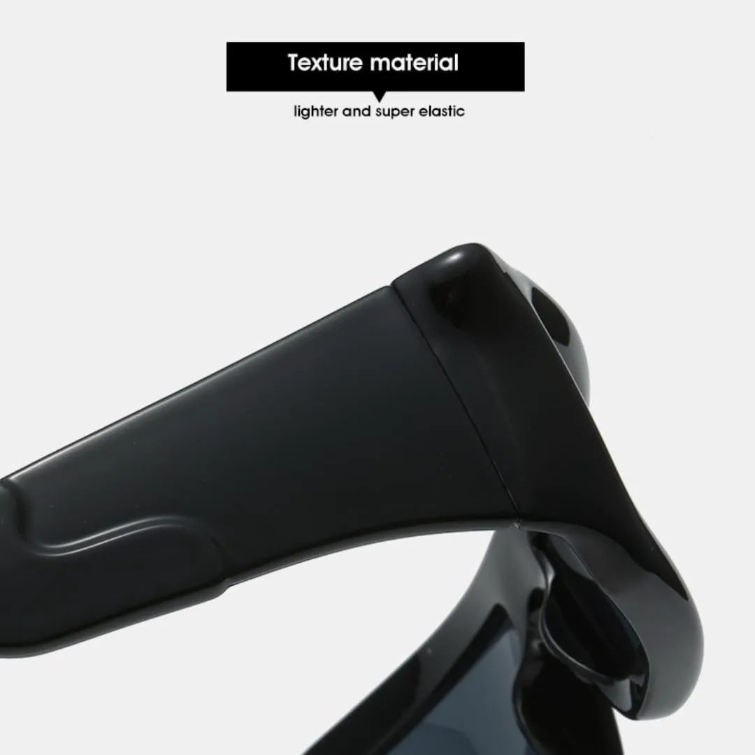 

Роскошные солнцезащитные очки для женщин и мужчин, модные, в стиле панк, с большой оправой, винтажные, зеркальные, с защитой от УФ-излучения UV400 TVTBBVV, Red Black