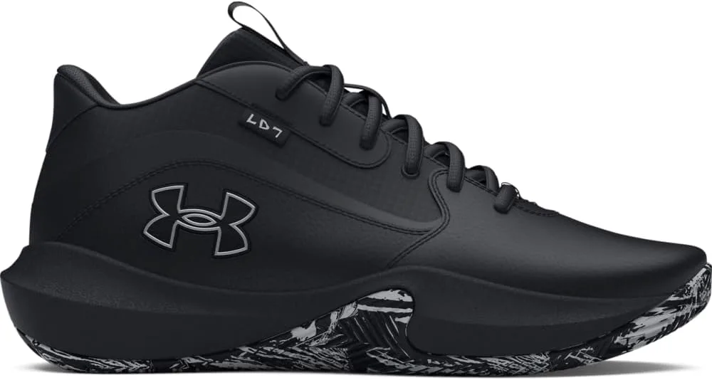 

Кроссовки для баскетбола Under Armour Lockdown 7 унисекс взрослые, черный/металлик серебристый