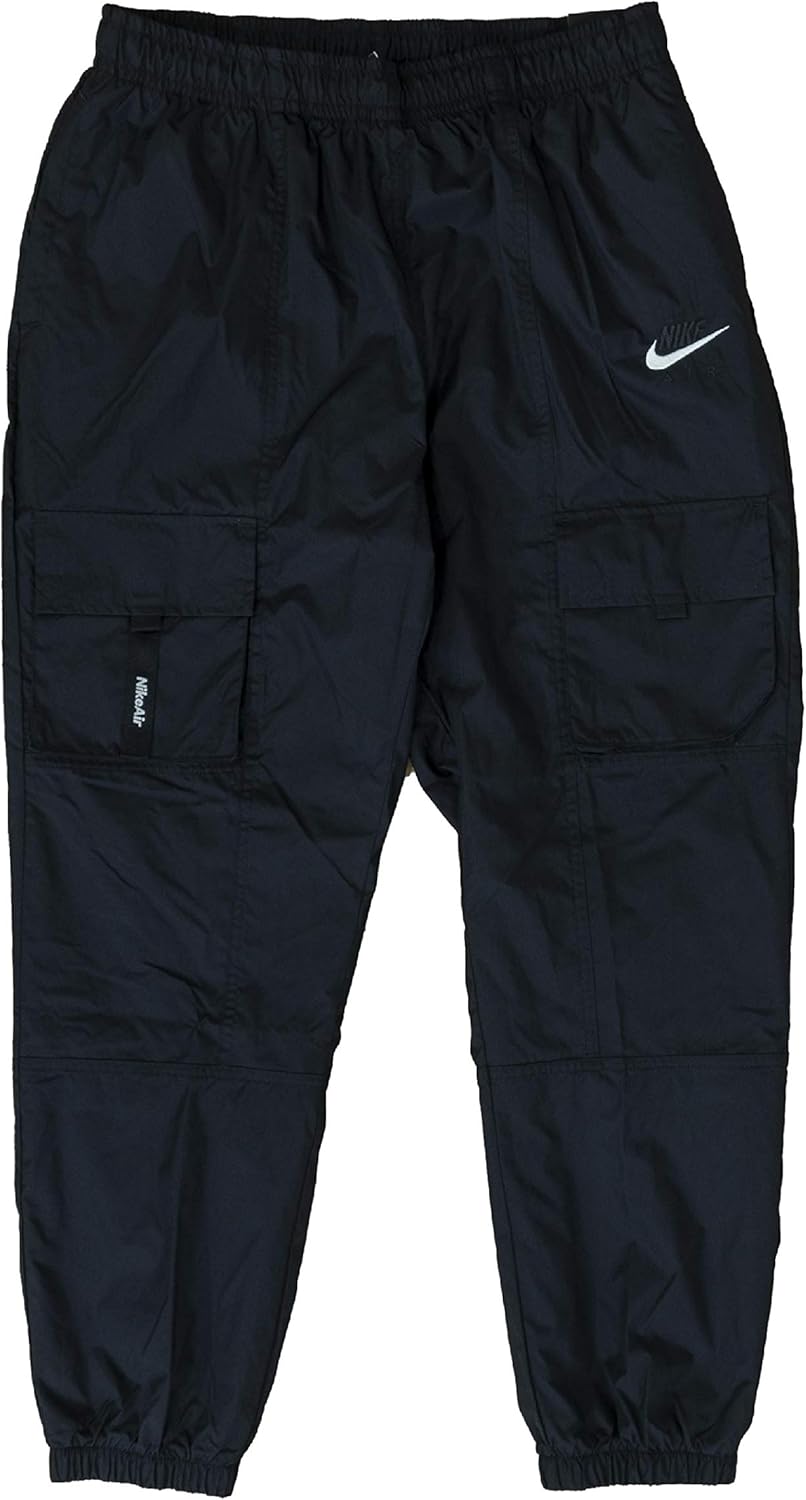 

Nike - M NSW Air Pant Wvn, мужские спортивные брюки, Black/(Reflective Silv)