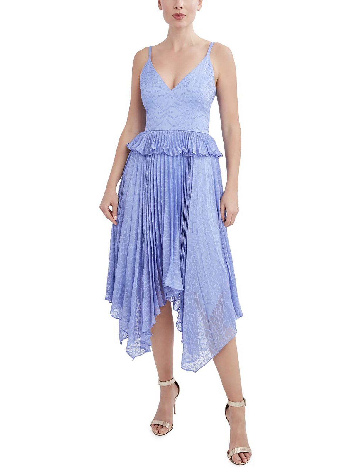 

Женское плиссированное коктейльное и вечернее платье миди BCBGMAXAZRIA