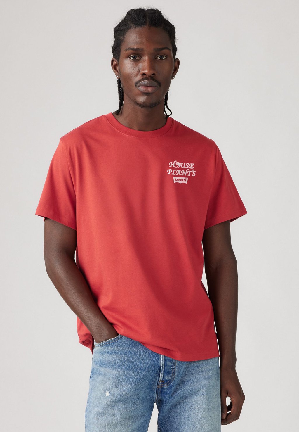 Футболка с принтом RELAXED FIT TEE Levi's, красный — фото 2
