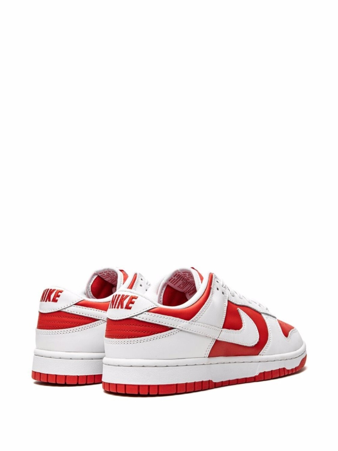 Кроссовки Nike Dunk Low, белый/красный — фото 3