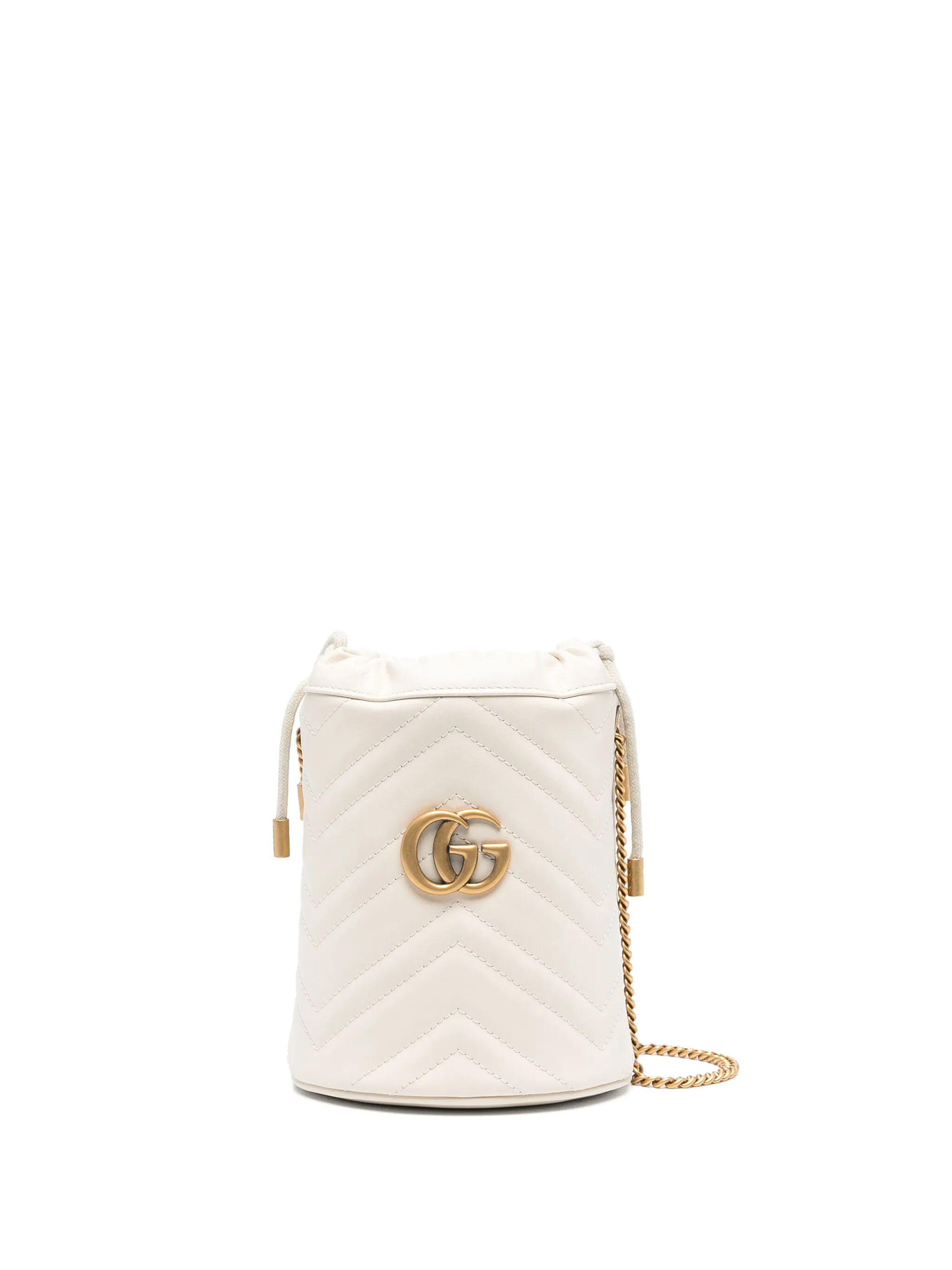 

Сумка-ведро GG Marmont размера мини Gucci, белый