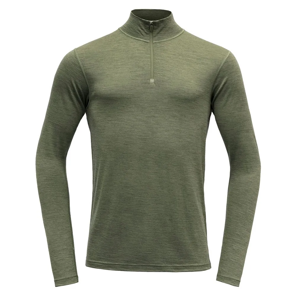 

Лонгслив DEVOLD OF NORWAY Breeze Merino 150 half zip, зеленый