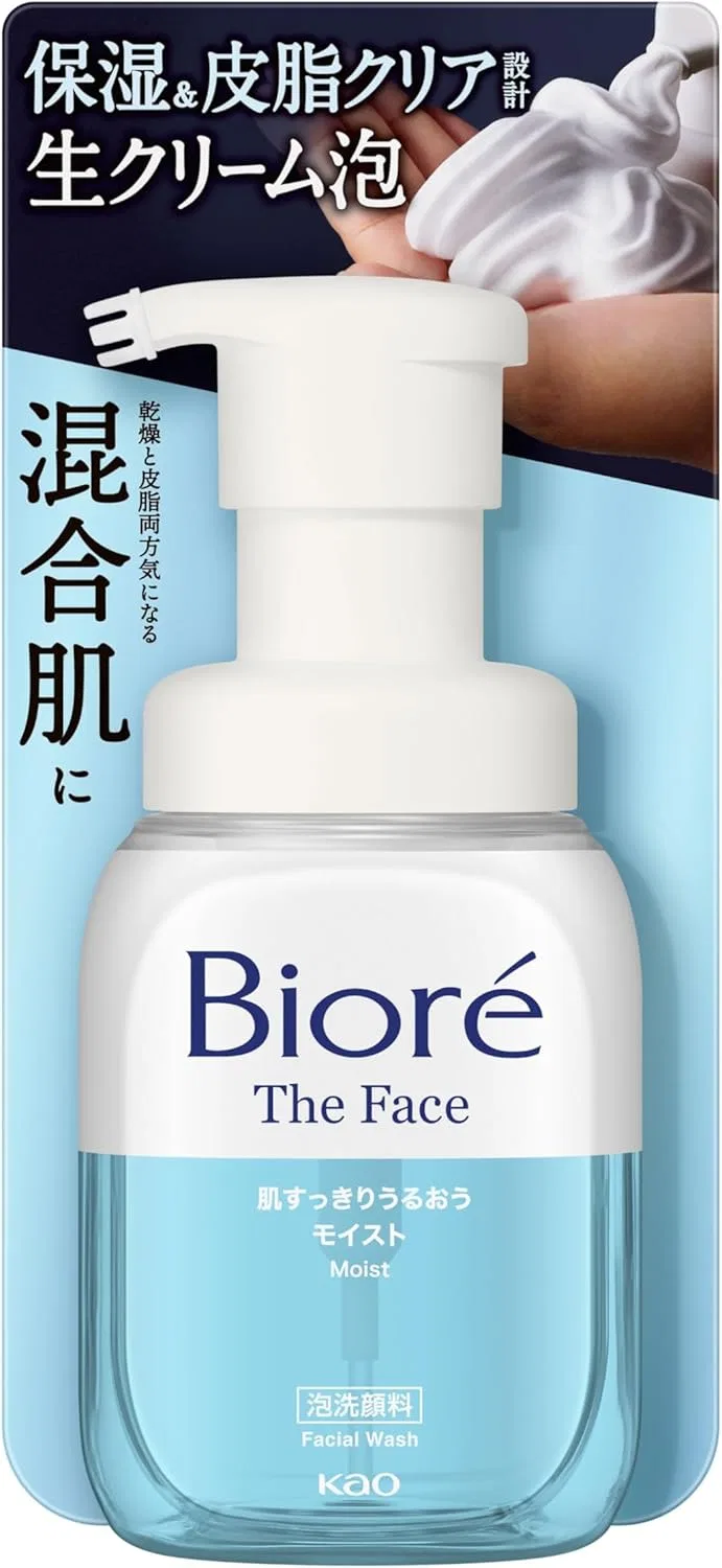 Пенка для умывания Bioré — Гель- The Face Moist, , синий, 200 мл