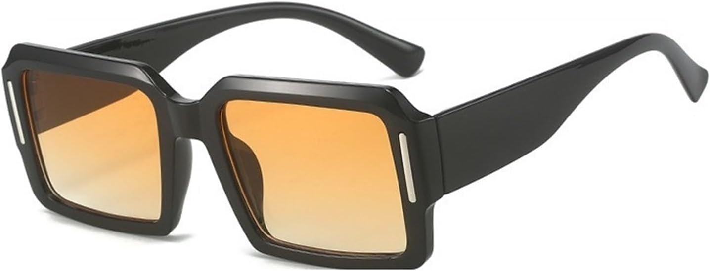 

Мужские солнцезащитные очки в квадратной оправе для активного отдыха и вечеринок, спортивные очки для вождения, женские декоративные солнцезащитные очки Generic, Orange