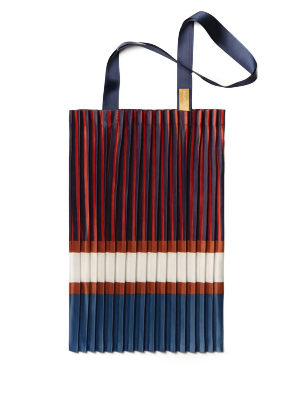 

Плиссированная сумка-тоут Chiavari в полоску MULTITUDES BAGS, синий
