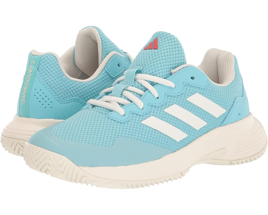 

Кроссовки Adidas Game Court 2, цвет Light Aqua/Off-White/Bright Red