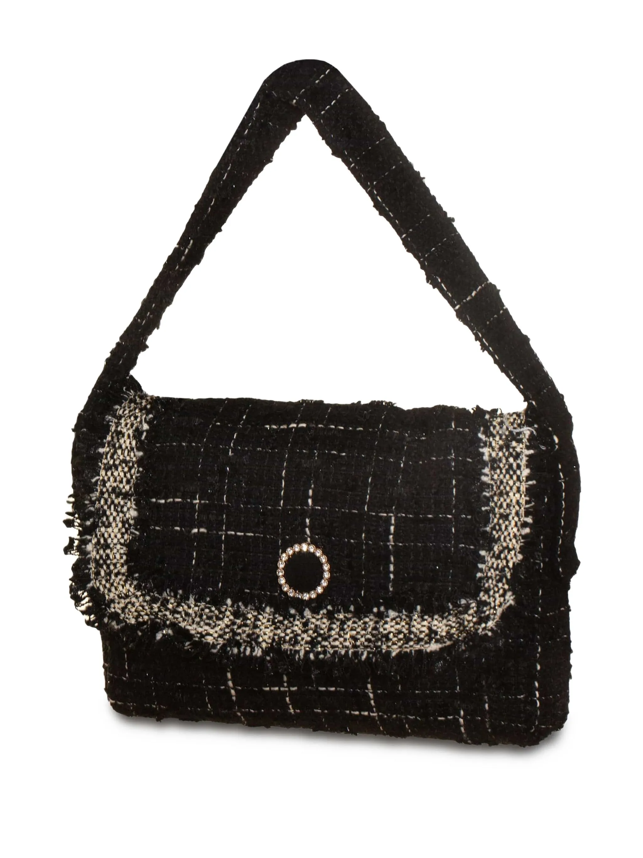

Твидовая сумка на плечо Patachou, черный