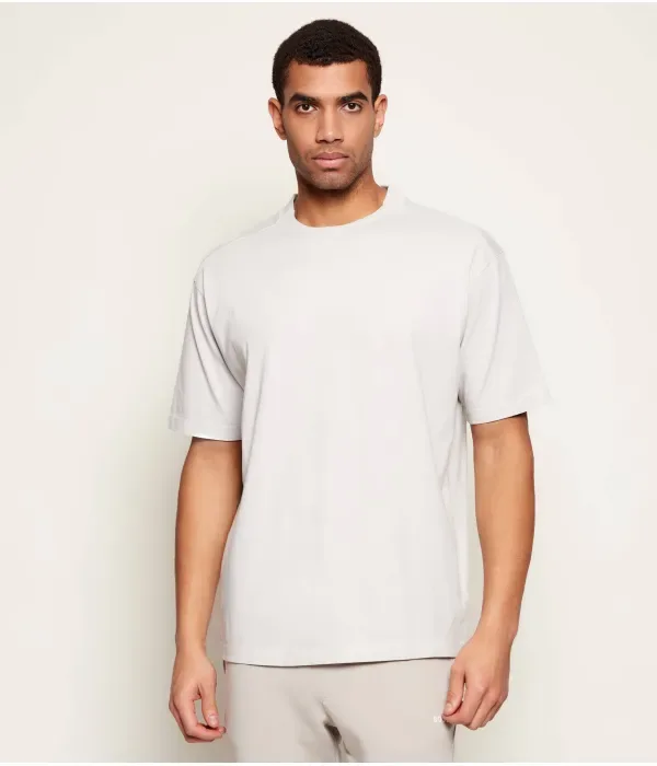 Футболка Te_Dye oversize fit Boss Orange, пепельно-серый